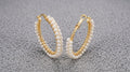 Boucles d’oreilles Créoles Perles