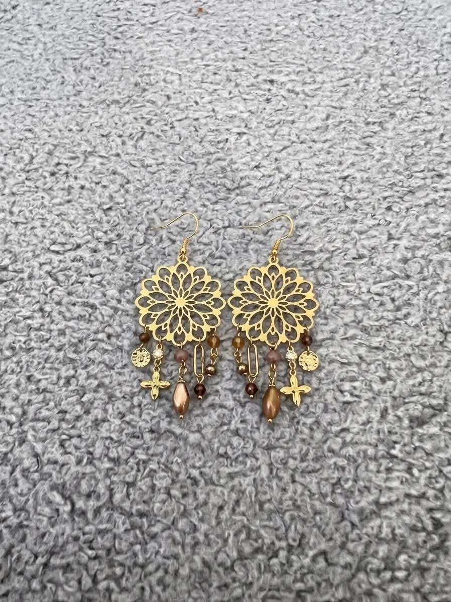Boucles d’oreilles Fleur Bohème