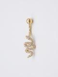 Piercing de nombril serpent