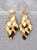 Boucles d’oreilles Feuilles Dorées