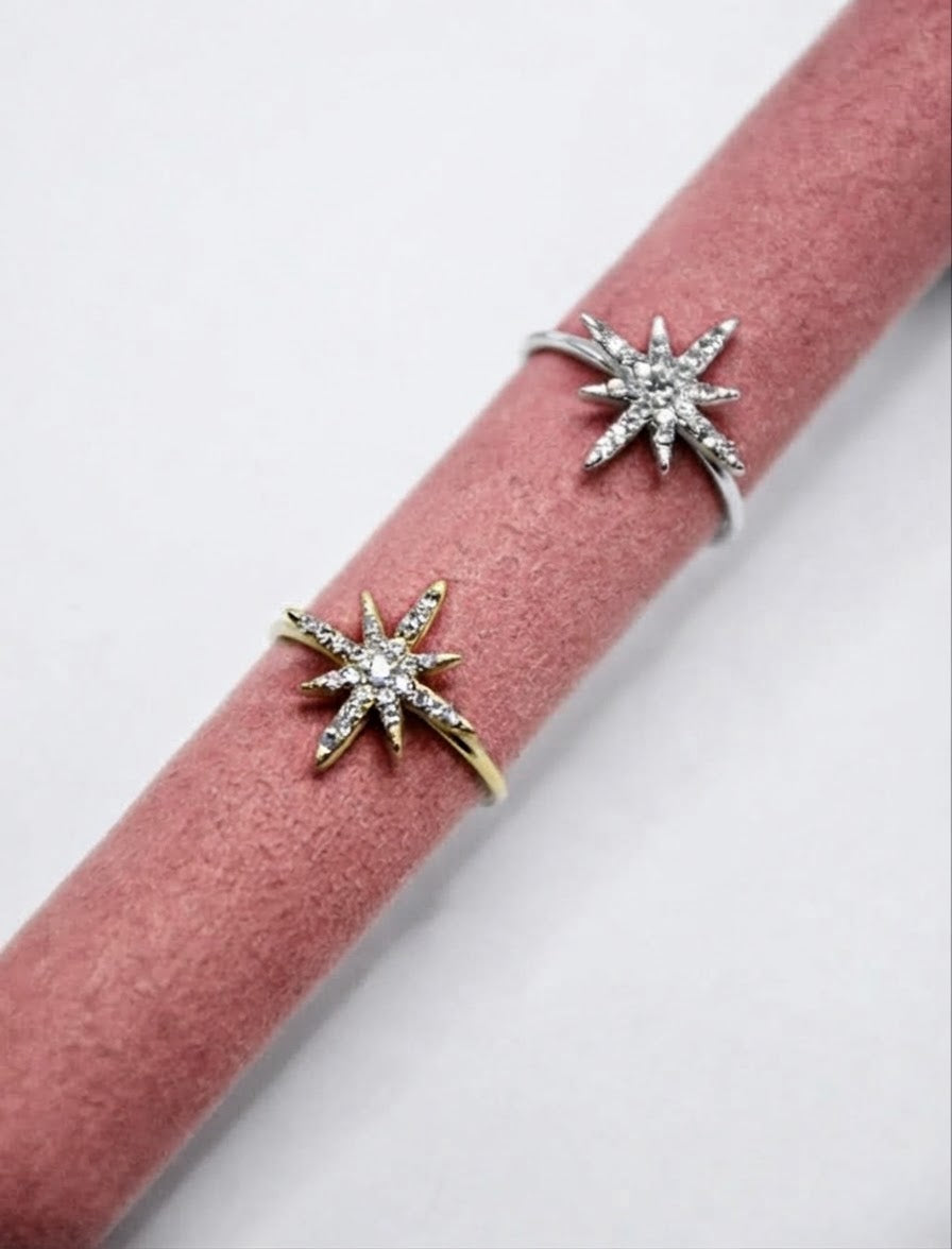 Bague Etoile Scintillante